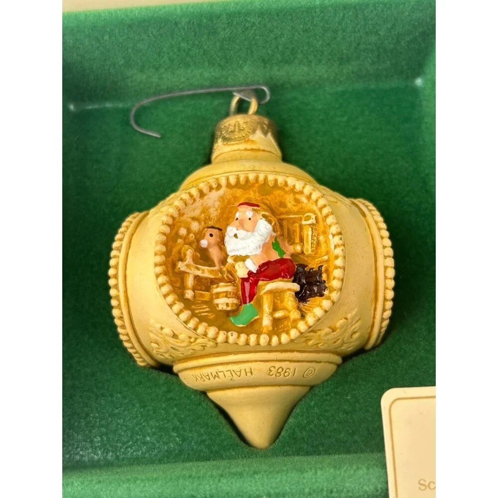 Hallmark Ornament Vintage 1983 Santa's On His Way Scenes of the Season Christmas